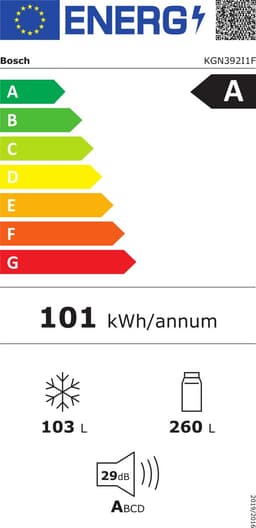 Bosch KGN392I1F - Serie 4 - Koel-vriescombinatie - RVS - 10% zuiniger dan energielabel A - Zeer stil - Total No Frost Nooit meer ontdooien - VitaFresh XXL 0°C: houd etenswaren langer vers met extra ruime vershoudlades — thumbnail 2