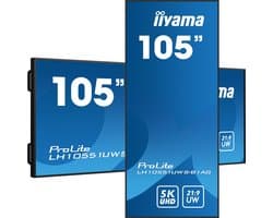 iiyama LH10551UWS-B1AG beeldkrant Digitale signage flatscreen 2,66 m (104.7") LED 500 cd/m² UltraWide Full HD Zwart 24/7