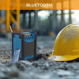 Denver Bouwradio - Bluetooth - met Accu - AUX - FM - USB-C - Spatwaterdicht - WRB60 — thumbnail 3