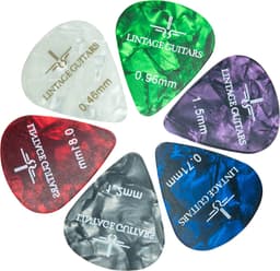 6 PCS Mix - Plectrum voor gitaar - Plectrums - Plektrum - 0.46 t/m 1.50 Plectrum - Celluloid Guitar Picks — thumbnail 4