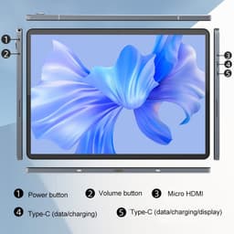 Lipa Jumper V12 tablet 12 - 256 GB - Windows tablet - Windows 11 Home - Alternatief Microsoft Surface - 12 GB RAM - 256 GB opslag - SD aansluiting - 2K - Micro HDMI - Dual Wifi - 12.2 inch - Aansluiting magnetisch keyboard & Usb C Docking Station — thumbnail 3