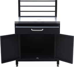 sweeek - Stalen buitenkeuken, grimaud, 1 lade en 1 deur met ophangrooster, 80 cm breed — thumbnail 5