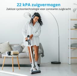 MEDION P250 steelstofzuiger (snoerloos, zakloos, cycloontechnologie, 250 watt, 2-in-1 steelstofzuiger en handstofzuiger met oplaadbare batterij, stofsensor, HEPA H13, LED-touchdisplay, borstelrol) — thumbnail 5