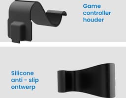 YONO Muurbeugel geschikt voor Playstation PS5 - Wall Mount - Houder DualSense Controller - Accessoires - Zwart — thumbnail 3