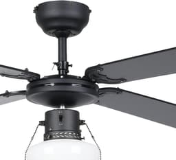 EGLO Fortaleza Plafondventilator met lamp - Ø 106,6 cm - 3 snelheden - AC longer life - Zwart/Bruin — thumbnail 3