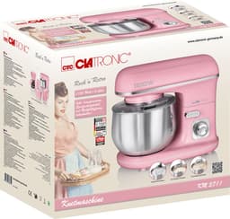 Clatronic KM 3711 -  Keukenmachine - Kneedmachine - RETRO - Roze - 5L - 1100 watt — thumbnail 3
