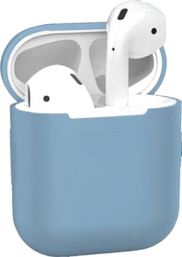 AirPods Hoesje voor Apple AirPods 1 & 2 – Babyblauw - Siliconen Beschermende Case — thumbnail 1