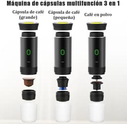 6Seven - 3 in 1 espressomachine - Ingeboeuwde verwarming - 20 bar druk - Warm en kou element - 60 ml Watertank - Max 86 Graden — thumbnail 1