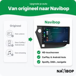 Navibop Autoradio geschikt voor Honda Insight - Draadloos Apple CarPlay & Android Auto - 9 inch touchscreen - Android 15 - 2GB/64GB - Navigatie - Bluetooth - DAB+ ready - 2 din — thumbnail 4