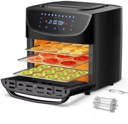 Airfryer - 18L – Heteluchtfriteuse - 10-in-1 Digitale Convectie Oven – 1800W - Airfryer en Toaster Combinatie – Groot Formaat - met LED Scherm - Meerdere Rekniveau's — thumbnail 1