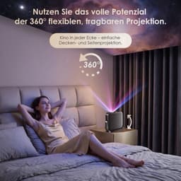 Mini Beamer - 1200 Lumen - Native 1080p Resolutie - LCD - Draagbaar - Voor Thuisbioscoop En Presentaties — thumbnail 5