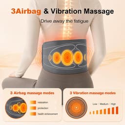 Massagegordel Rug Luchtkussens, 4 Warmte, 4 Intensiteit, 4 Airbags — thumbnail 4