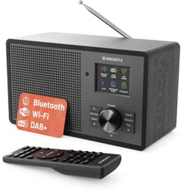 Internetradio Wifi | DAB Plus Radio Bluetooth | Compacte Internetradio Klein | Keukenradio DAB met Podcast | Digitale Radio FM met Afstandsbediening, EQ & Dimbaar Kleurenscherm — thumbnail 1