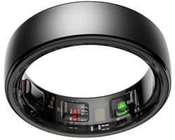 NOLATR NEX Smart Ring - Stappenteller - Slaaptracker - Zwart - Maat 10