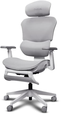 Trust GXT 725W Rivara - Ergonomische Gamestoel - 3D-armleuningen - Ademende Mesh - Ingebouwde beensteun - Tot 150 kg - Wit — thumbnail 3