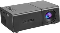 Compacte Projector, Automatische Verticale Keystone Draagbare LED-filmprojector, 1080P HD 4K Draadloze Projector met Stereoluidspreker, Afstandsbediening voor Thuisfilm (EU-stekker) — thumbnail 1