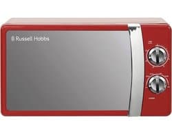 Compacte solo-magnetron - 5 vermogensstanden, ontdooifunctie, 17L, rood