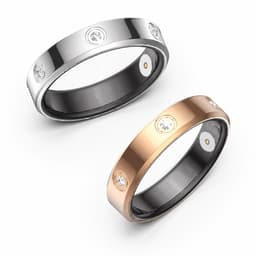 DrPhone RingSense Elegance Slimme Ring - Smart Ring - IP68 - Stappenteller - Zilver - EU Maat 55 — thumbnail 2