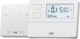 Programmeerbare Thermostaat - Draadloze Kamerthermostaat - Verwarming Regelen - RF Verbinding - Standaard - Wit — thumbnail 1