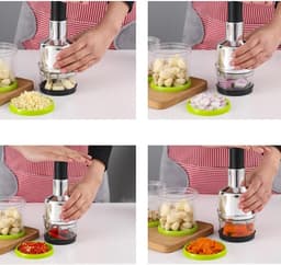 Keuken Snijder - Voedselhakker - Snel Ingrediënten - Veilig Hakken - 22 x 8 cm - A — thumbnail 5