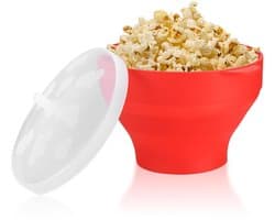Dailygoods - Grote Opvouwbare Siliconen Popcorncontainer - BPA-vrij, Voor Magnetron