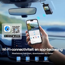 Lìon® Draadloze Dashcam - Loop-Opname - Dashcam met Parkeermodus - Zwart - 8cm x 3cm x 5cm — thumbnail 4