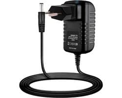 Netvoeding Adapter - Oplader Kabel - Externe Harde Schijf - Compact Lichtgewicht - EU Stekker - Zwart