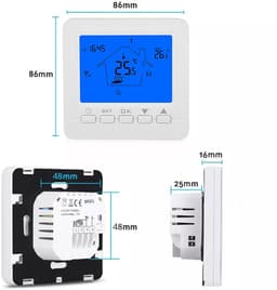 Digitale Thermostaathygrometer - Slimme Kamertemperatuurregelaar - Verwarming Regelen - Wifi Connectiviteit - AC 100-240VAC - Wit — thumbnail 5