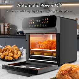 Airfryer Oven - Multicooker - Gezond Koken - Zichtvenster - 12 Liter - Off-white — thumbnail 2