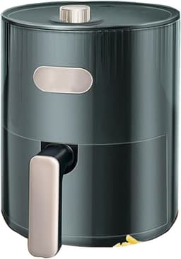 Airfryer met Lade - Olievrije Friteuse - Gezond Frituren - 6 Slimme Programma's - 4 Liter - Wit Groen — thumbnail 1
