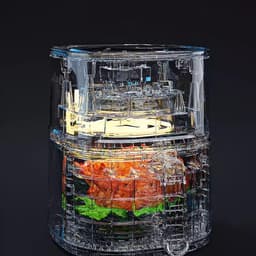 Airfryer met Lade - Olievrije Friteuse - Gezond Frituren - 6 Slimme Programma's - 4 Liter - Wit Groen — thumbnail 4