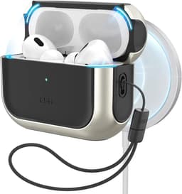ESR Orbit Hybrid HaloLock Hoesje MagSafe Geschikt voor Apple AirPods Pro 1/2 Titanium — thumbnail 1