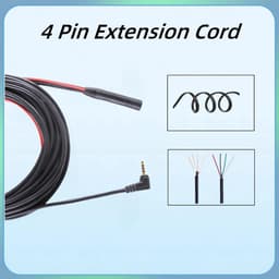 SnelShoppen - 2.5mm naar 4Pin Dashcam Kabel 6m, Achteruitrijcamera & Dashcam Verlengkabel, Auto Camera, Carplay Scherm, Achteruitkijkspiegel, Verlengd — thumbnail 3