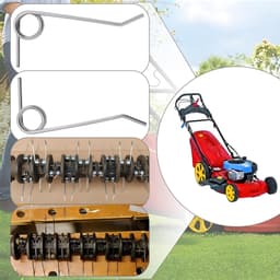SnelShoppen - 10 Paar Sterke Rvs Veer voor Elektrische Verticuteermachine, Compatibel met Wolf-Garten VS 302 E VA 303 E, 10x Rechts 10x Links, Tuinacc — thumbnail 2