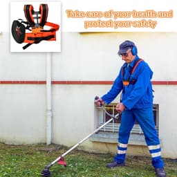 SnelShoppen - Professionele FGen Tondeuse met Dubbele Schouderriem - Verstelbare Schouderriem voor Grasmaaier, Bosmaaier en Trimmer - Ideaal voor Tuin — thumbnail 4