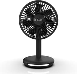 Inca IMF-16B oplaadbare tafelventilator 14 cm - met verlichting — thumbnail 1