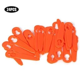 Trimmerkopbladen - Vervangingsbladen voor grasmaaier - Oranje - Duurzaam kunststof - 24-delige set - Geschikt voor Polycut 2-2 - Herbruik... — thumbnail 4