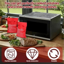 Magnetron aardappelzak, 2 stuks aardappelzak, potato bag magnetron, herbruikbare kooktas, aardappelzak - ShopVlot — thumbnail 3