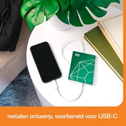 Draagbare Externe Schijf - Externe Harde Schijf - Bestanden Opslaan - Slank Metalen Ontwerp - 6 TB - Emerald Anniversary — thumbnail 5