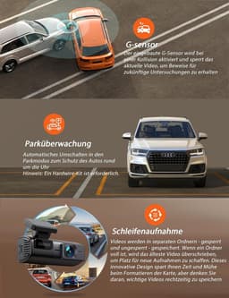 Dashcam - Compact Mini Design - 2,5K HD-resolutie - 24-uurs parkeerbewaking - Voor Auto's — thumbnail 4