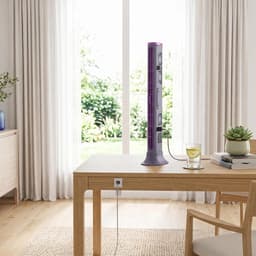 Aircooler - Mobiele Airco - ventilator - luchtkoelers met water - torenventilator stil - ventilator staand - Draagbare Tafelventilator - ventilator toren - Draagbare Airconditioner - 9×9×31.5 cm - Paars — thumbnail 4