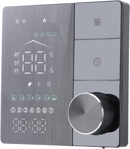 Slimme Thermostaat - Energiebesparende Regelaar - Comfort Verwarmen - AI Leert Gewoonten - 88x88 mm - Wit — thumbnail 4