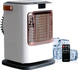 Mobiele Airconditioner - Compacte Luchtkoeler met 6 Snelheden, 120° Oscillerend, 1300 ml Watertank, Afstandsbediening & USB voor Slaapkamer en Kantoor — thumbnail 1