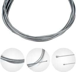 Dailygoods- Reparatieset Universeel - Koppelings-/Remkabel - 2 x Gaskabel 2 m - Inclusief Kabelbinder - Hoogwaardig Staal - Duurzaam en Slijtvast - Kabelset — thumbnail 4