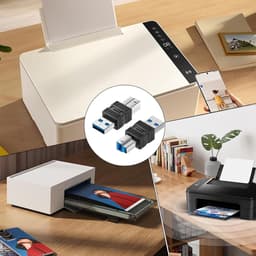 Externe Adapter - USB Converter - Apparaten Verbinden - Plug and Play - 6.6 x 3.3 cm - Zwart — thumbnail 3