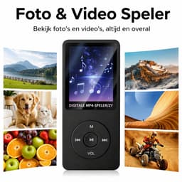 HiFi MP3 / MP4 Speler Bluetooth - Voice recorder - Dictafoon - FM radio - 32GB geheugen - Zwart — thumbnail 5
