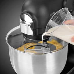 Keukenmachine - Mixer Kom - Bakken en Koken - Planetair Roersysteem - 5 Liter Kom - Zwart — thumbnail 3