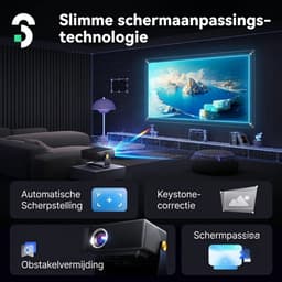 LNMsolutions® Mini Beamer - Beamer - Projector - Zwart - 24cm x 20cm x 10cm — thumbnail 2