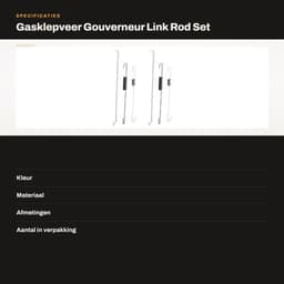 Gasklepveer Set - 2x Terugstelveer - 2x Veer voor Snelheidsregeling - Voor GX140/GX160 - Metaal - Slijtvast - Motoronderdeel — thumbnail 4