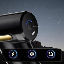 Mini Spiermassagepistool Met 6 Snelheden En 4 Opzetstukken - 1800mAh Type-C Oplaadbaar 580g Lichtgewicht - Diepe Weefselmassage Voor Schouders, Rug En Benen — thumbnail 3